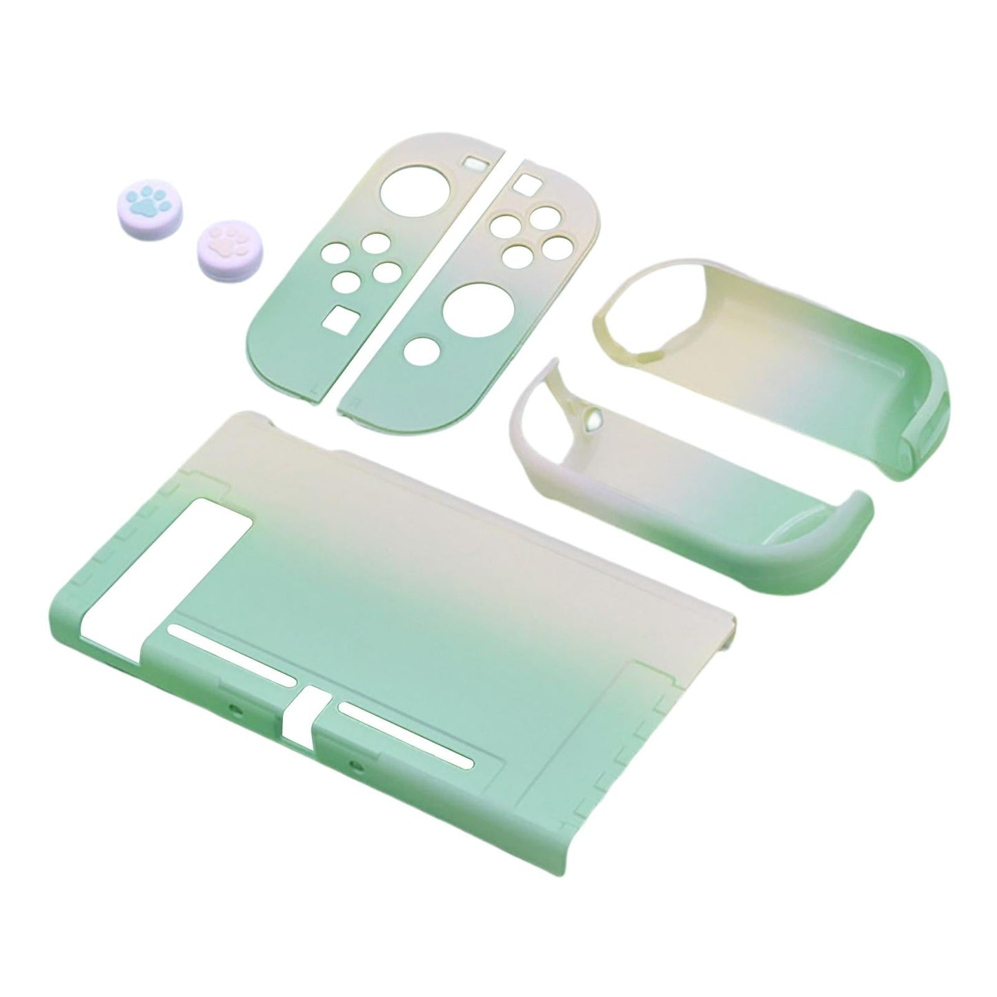 For Nintendo Switch OLED Protective Case Hard Cover Console Joy-Con Shell Green