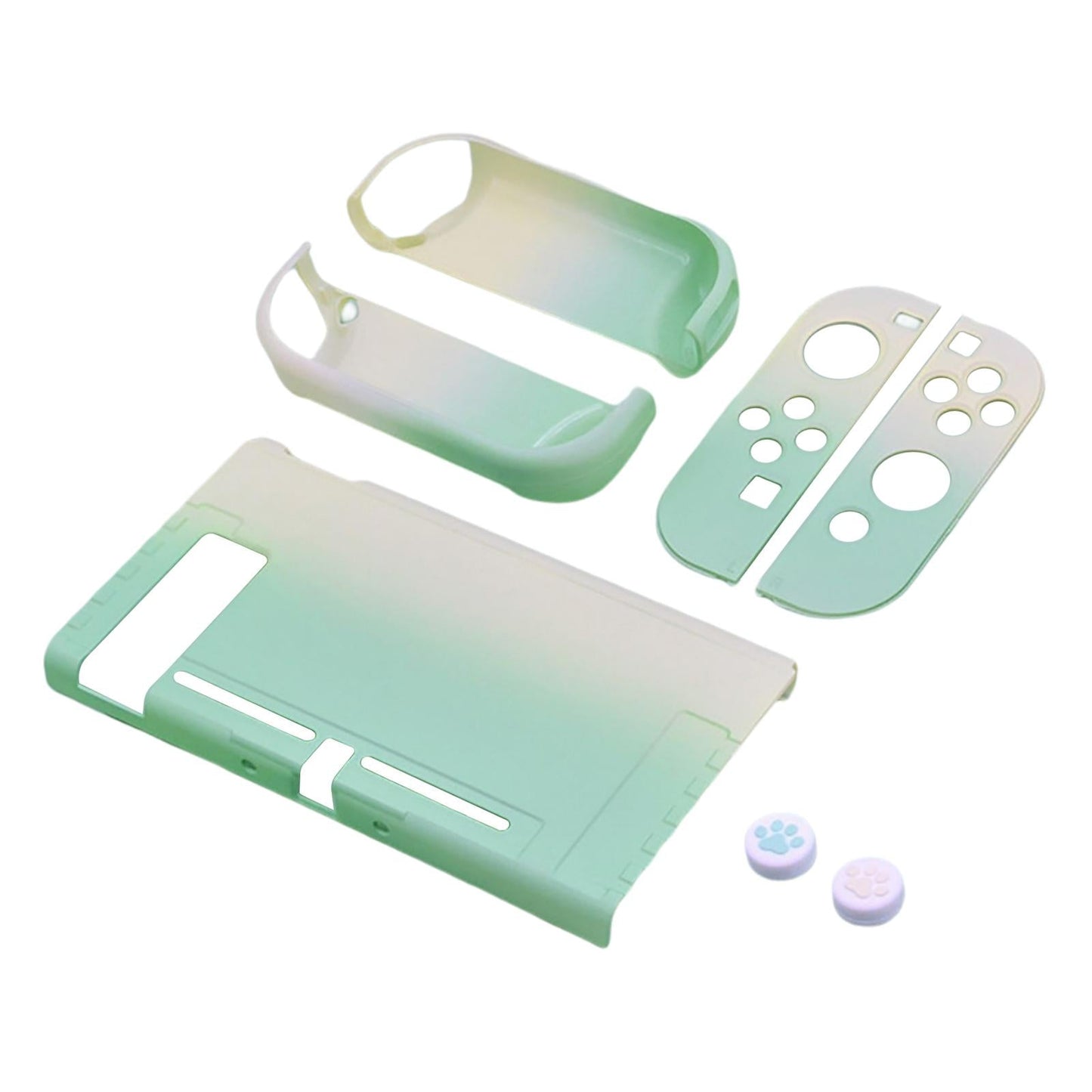 For Nintendo Switch OLED Protective Case Hard Cover Console Joy-Con Shell Green