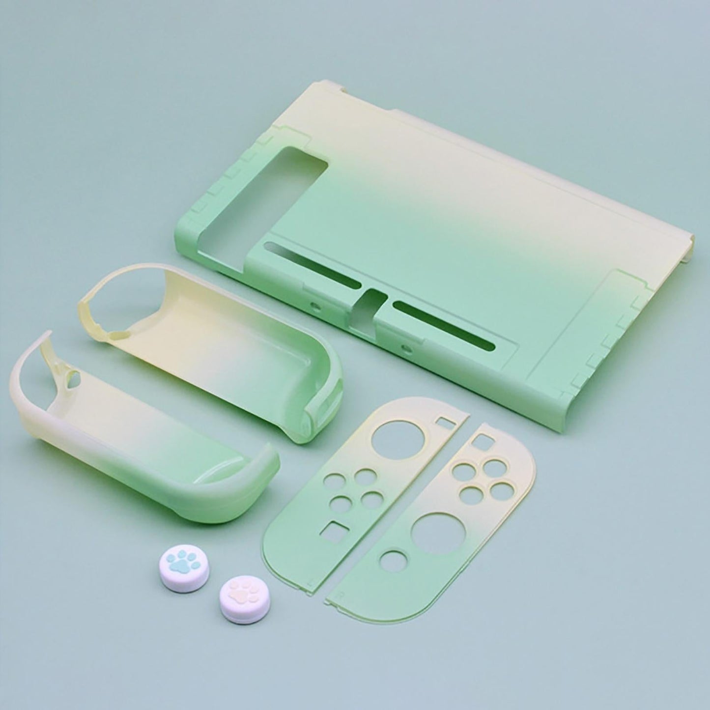 For Nintendo Switch OLED Protective Case Hard Cover Console Joy-Con Shell Green