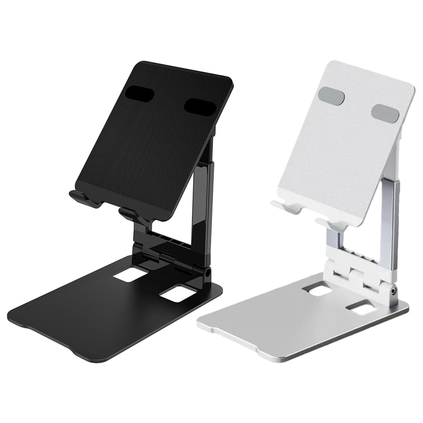 Tablet Stand Multi-Angle Cradle Folding for Desk Portable Adjustable Support Black