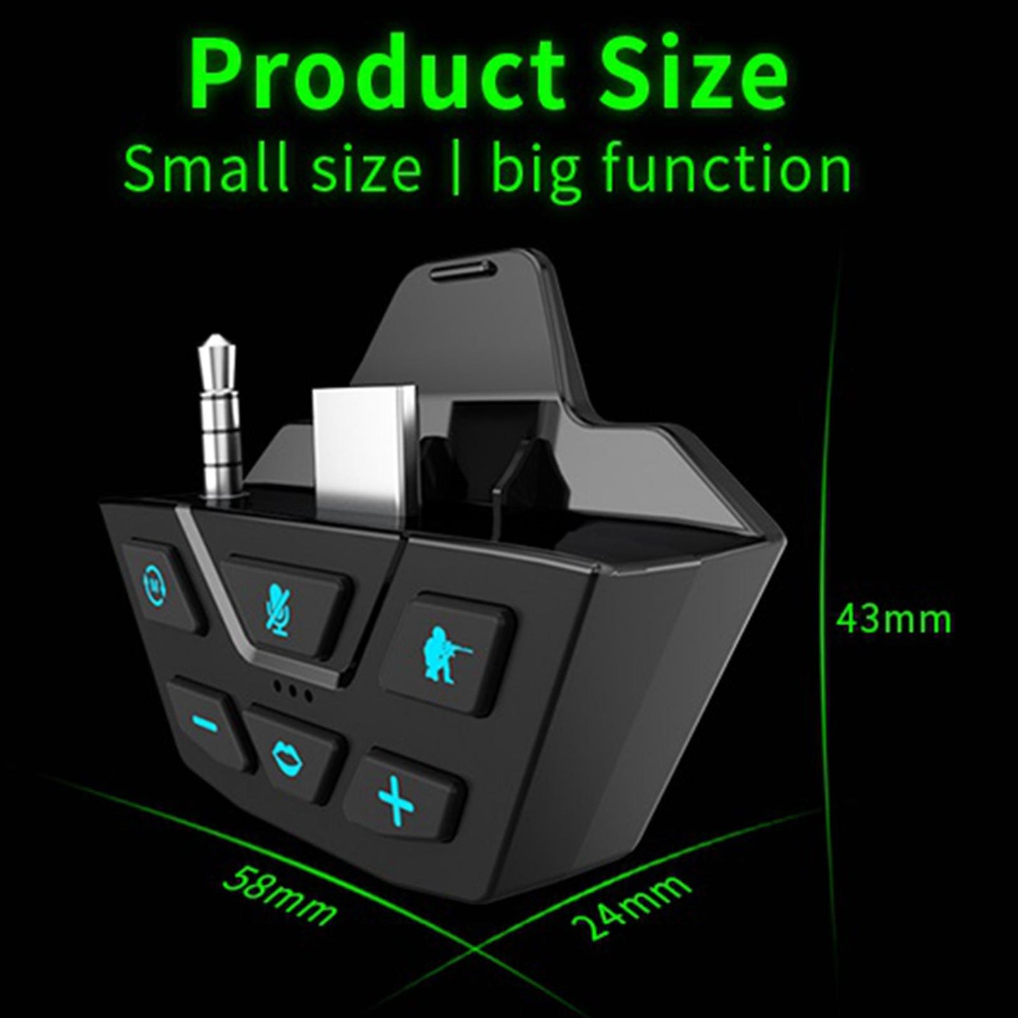 Game Controller Sound Enhancer for Xbox Series X/Xbox One Headset Adapter