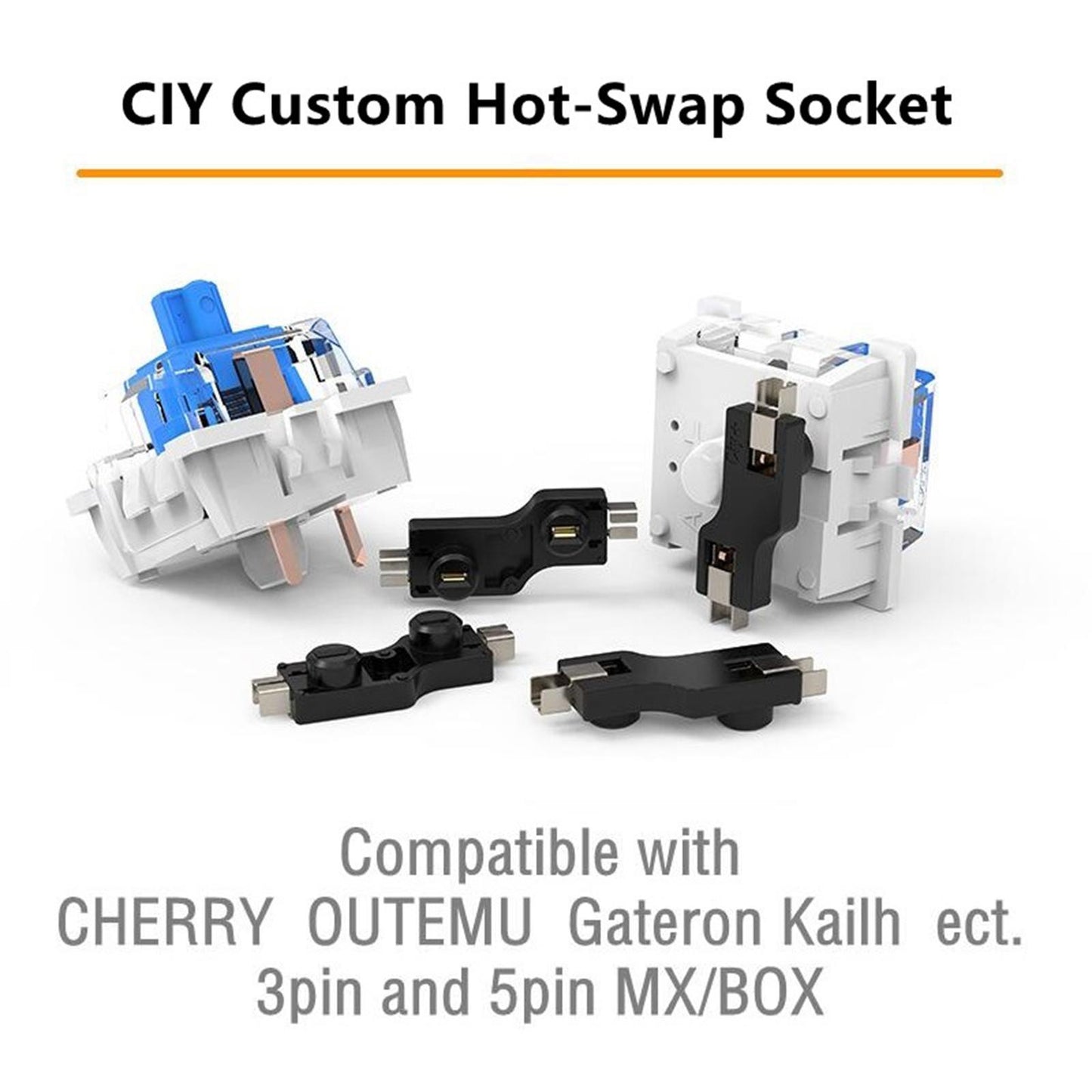 Tester68 Mechanical Keyboard Kits 2.4G/Bluetooth 5.0 purple option 12