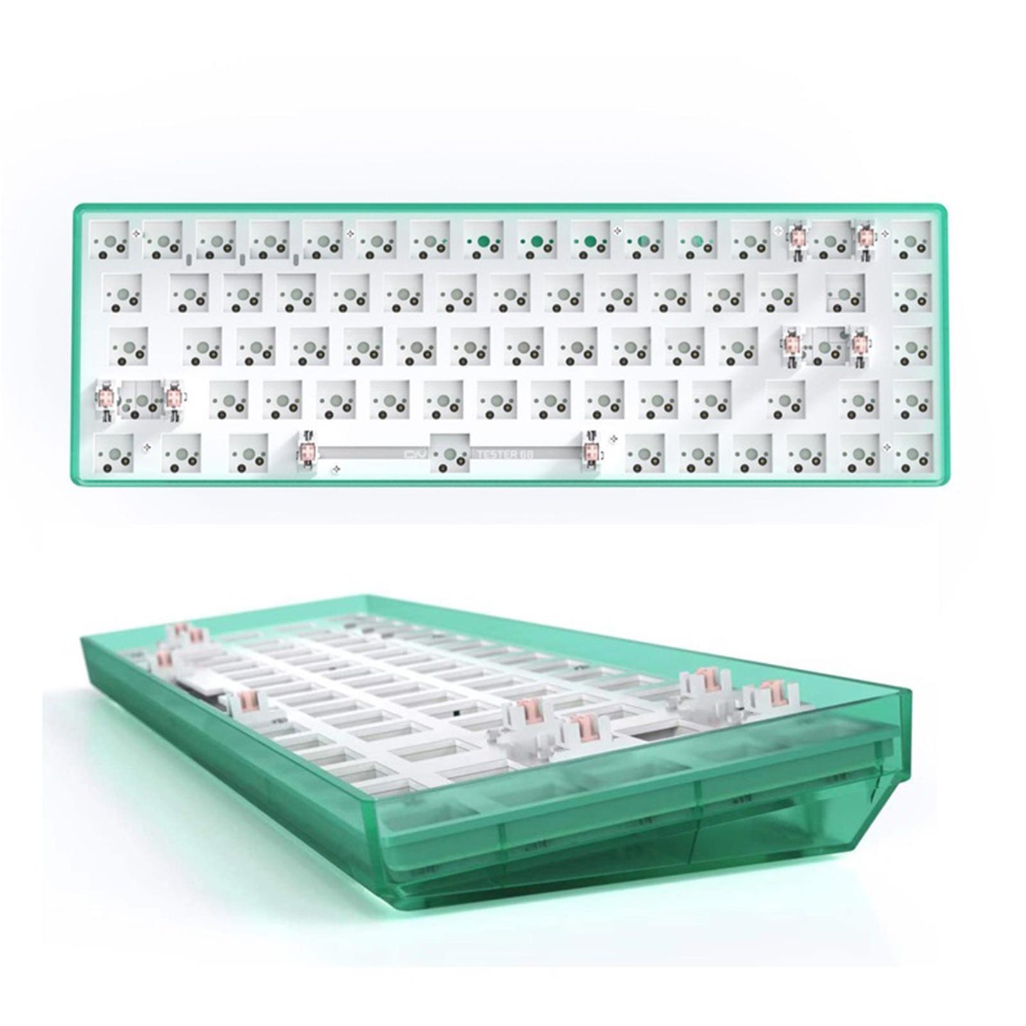 Tester68 Mechanical Keyboard Kits 2.4G/Bluetooth 5.0 green option 17