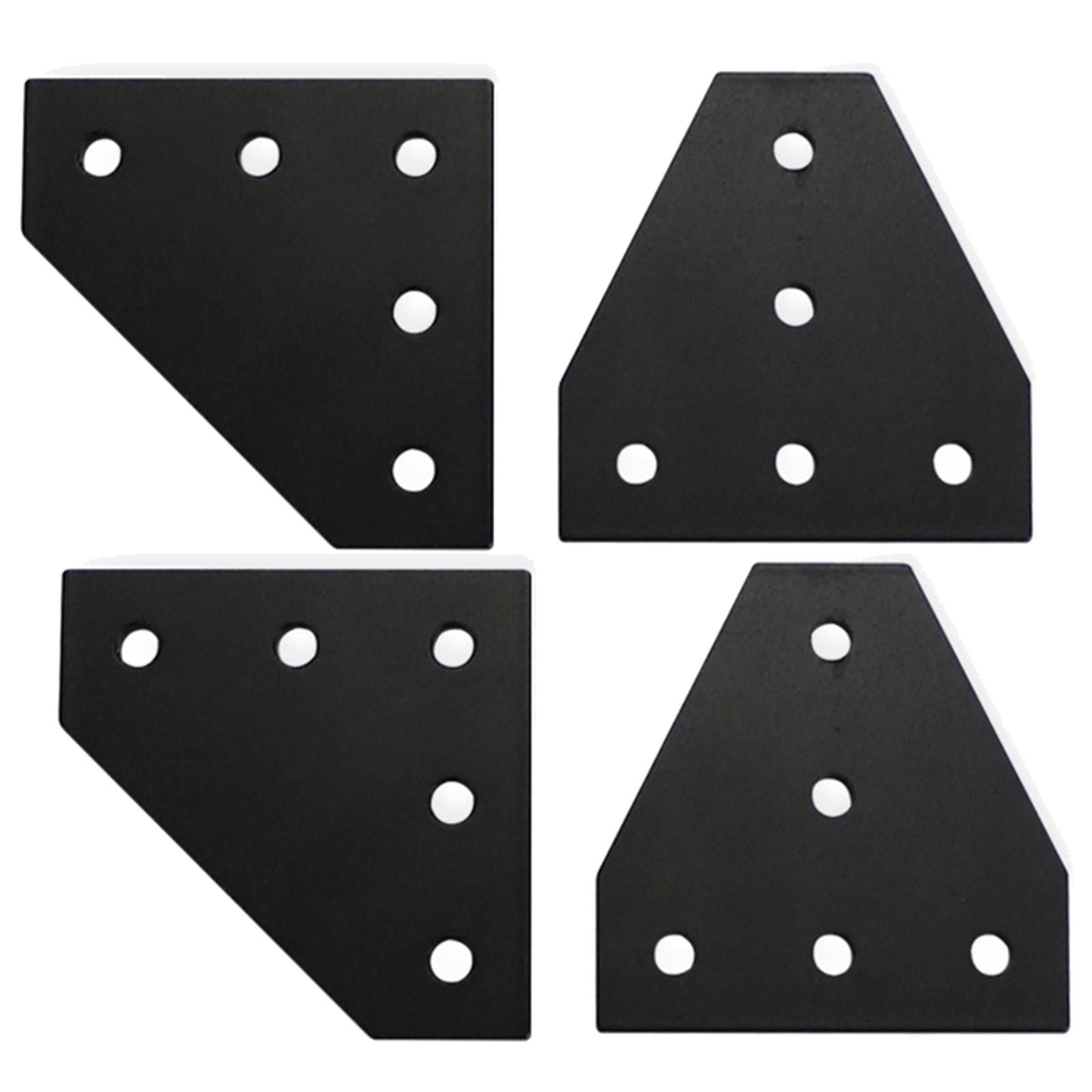 2x 5 Hole Joint Board Plate Joining Plate Bracket for 3D Printer Accessories 5 hole L-shaped