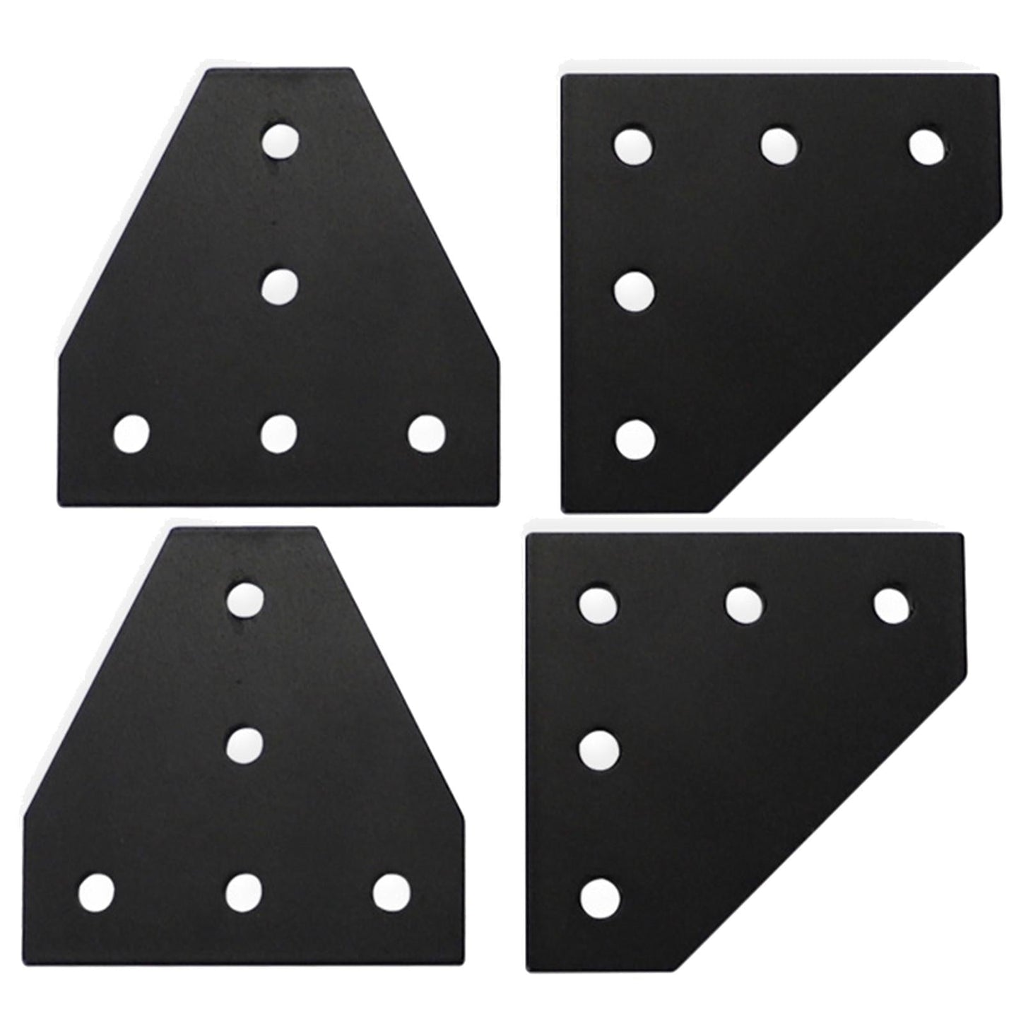 2x 5 Hole Joint Board Plate Joining Plate Bracket for 3D Printer Accessories 5 hole L-shaped