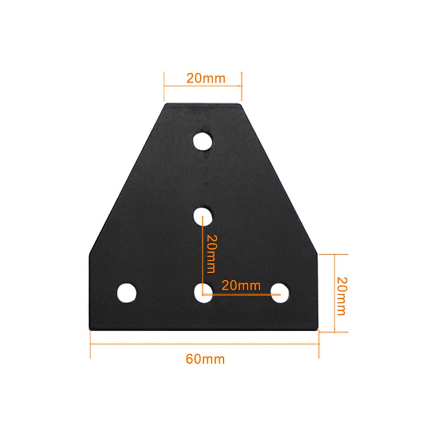 2x 5 Hole Joint Board Plate Joining Plate Bracket for 3D Printer Accessories 5-hole T-shaped