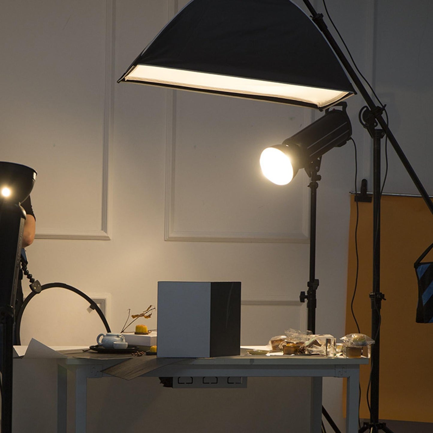 A3 Camera Photography Cardboard Folding Reflective Paper for Absorb Light black white silver