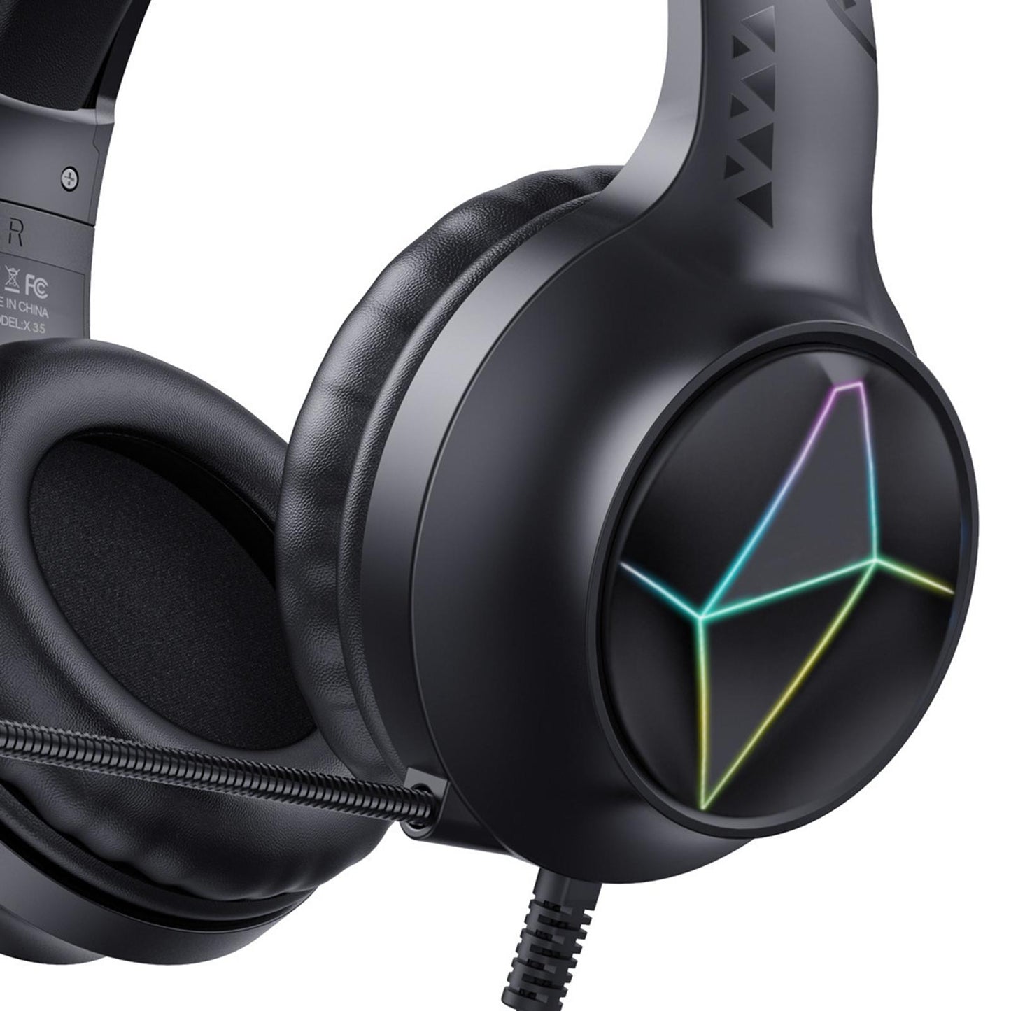 Wired Gaming Headset LED for One PC Computer Laptop Multi platforms