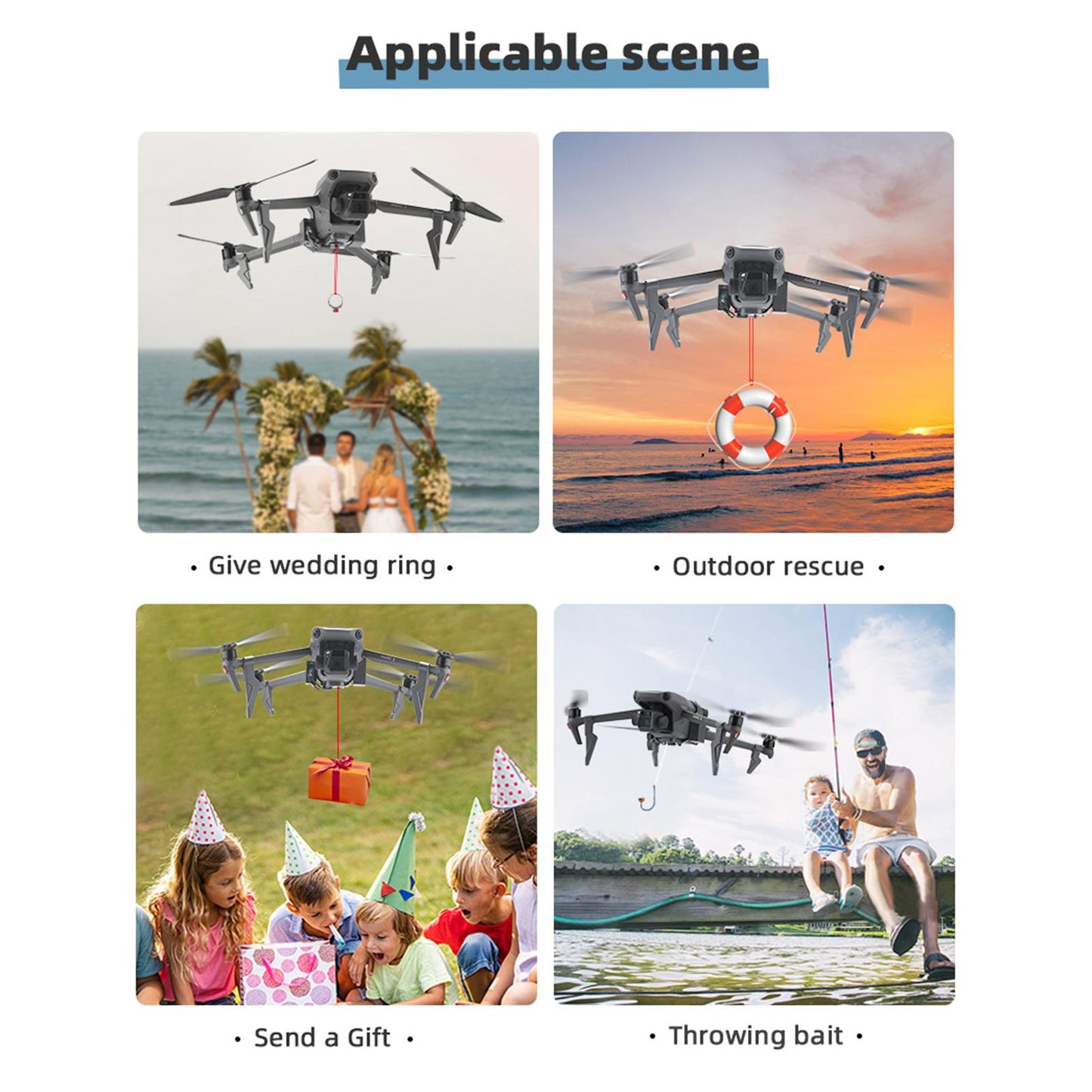 Thrower Release Delivery Device Airdrop System for Mavic 3 One Key Control