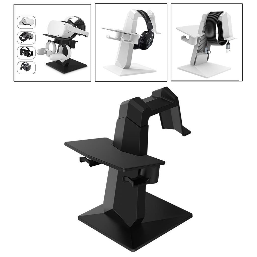 VR Stand Headset Display Holder Space Saving Easy to Use for Oculus Rift S Black