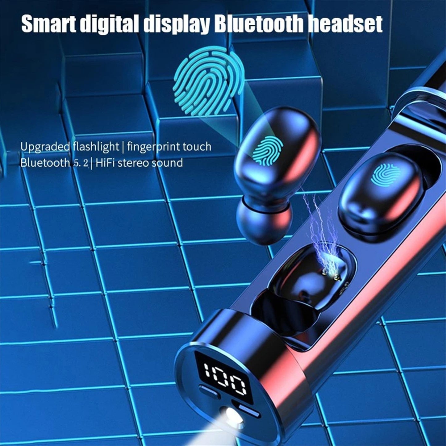 In-Ear Earbuds Waterproof BT5.2 HiFi Sound for Running Outdoor Indoor Gym