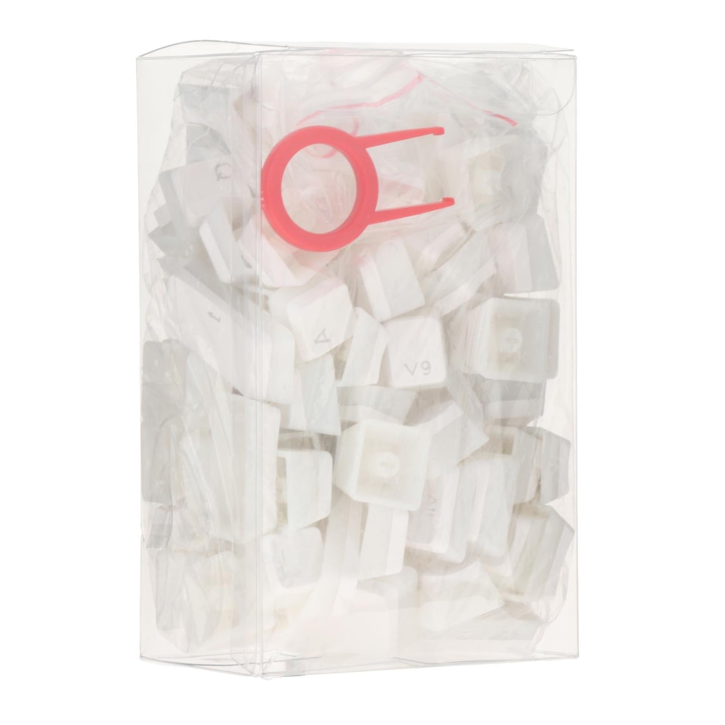 PBT Pudding Keycaps 108 KeysDoubleshot Keycap Set for PC Gaming White