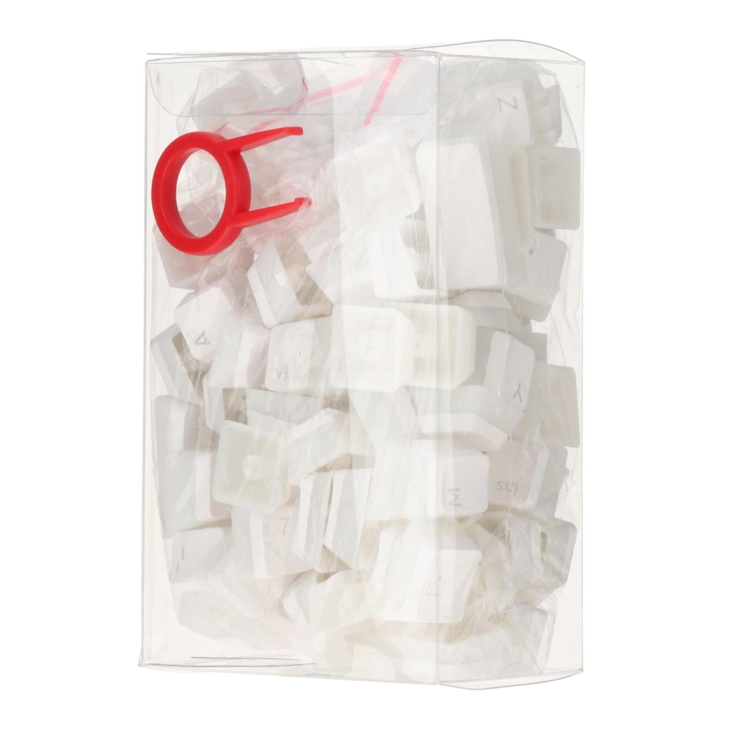 PBT Pudding Keycaps 108 KeysDoubleshot Keycap Set for PC Gaming White