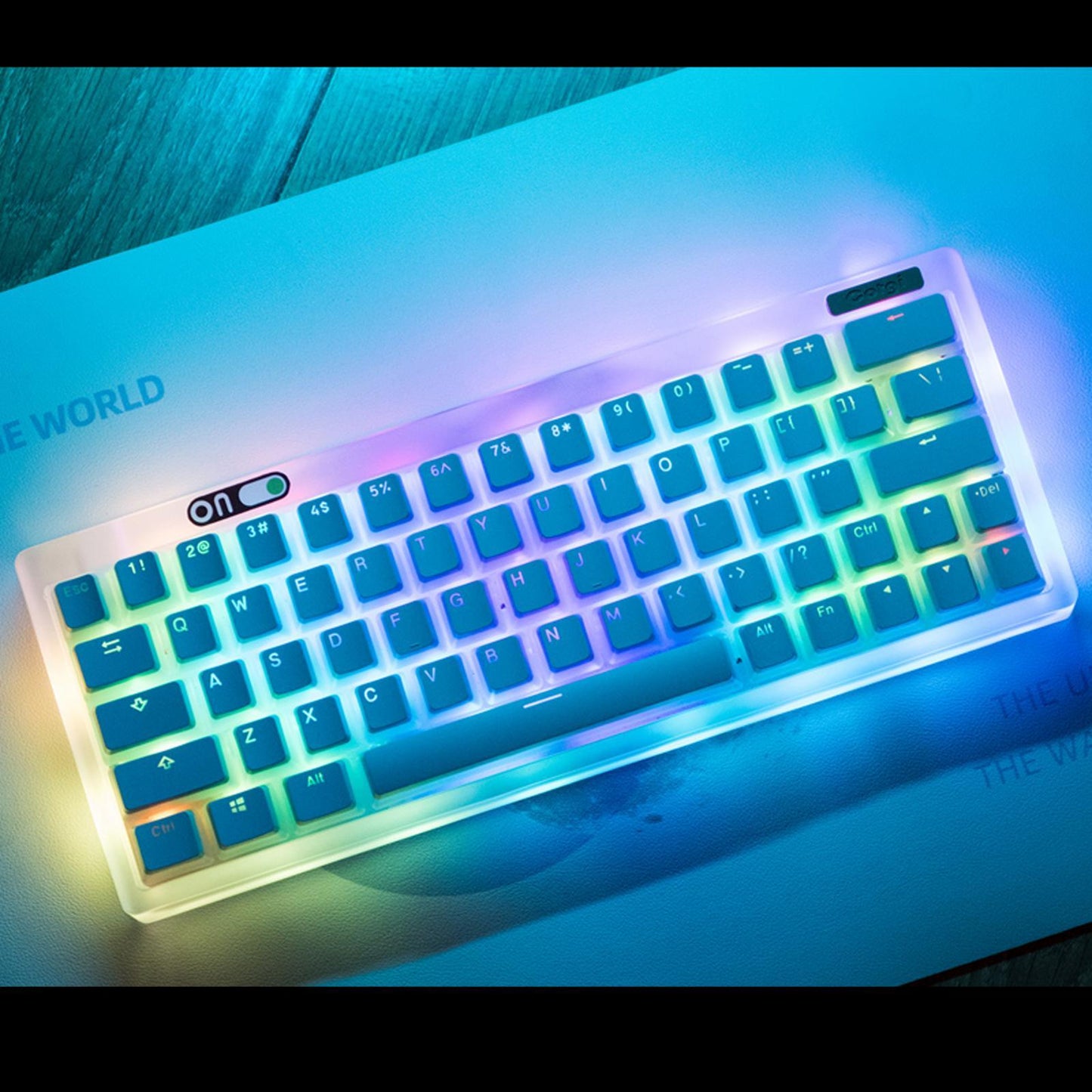PBT Pudding Keycaps 108 KeysDoubleshot Keycap Set for PC Gaming White
