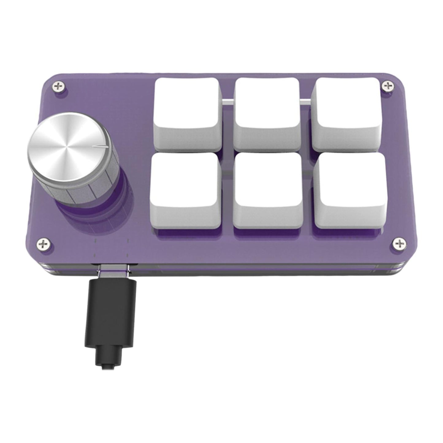 6Keys Mini Wired Mechanical Keyboard USB for E-Sports Computer Gaming Purple