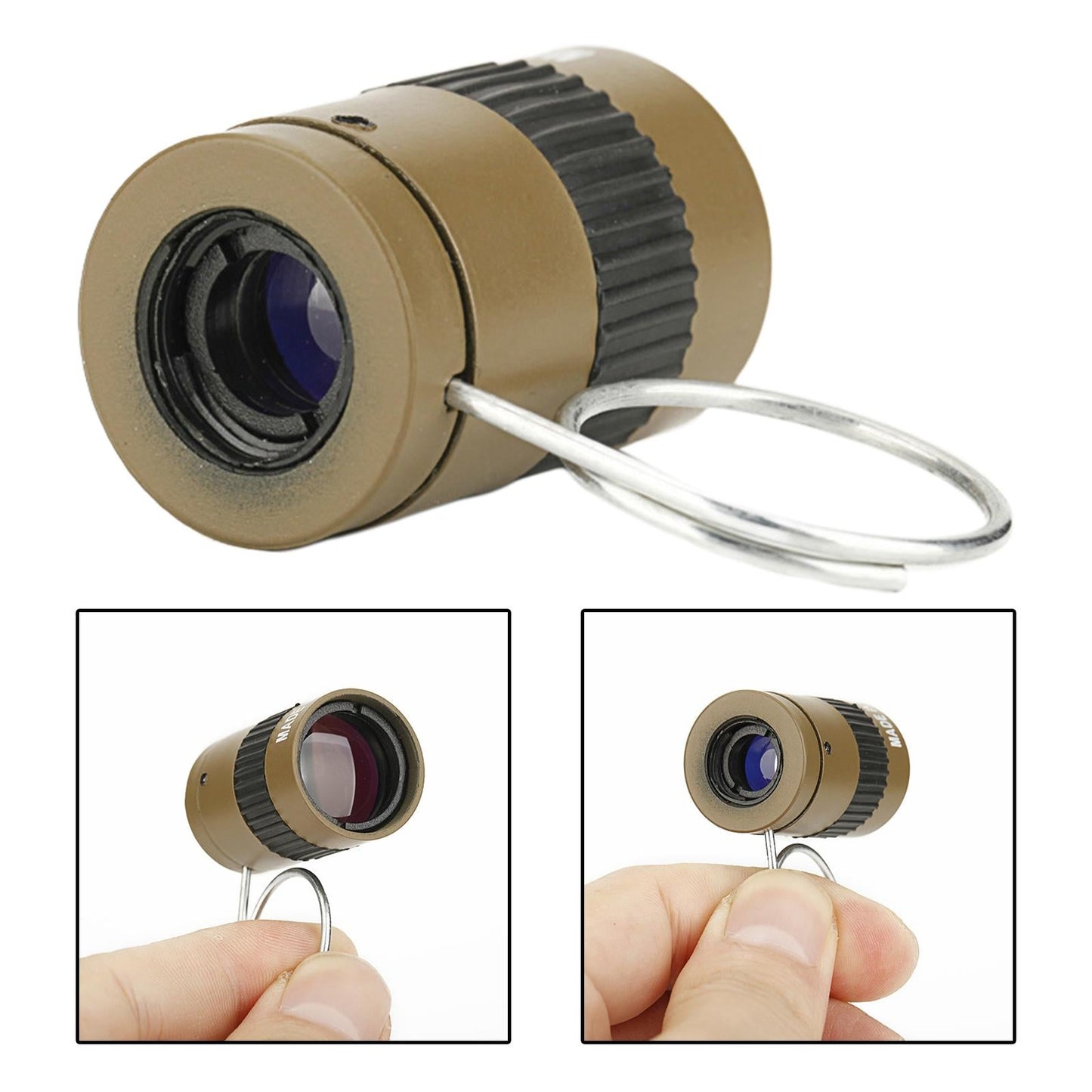 Mini Monocular Telescope 2.5x17.5mm Pocket Lens for Hiking Bird Watching
