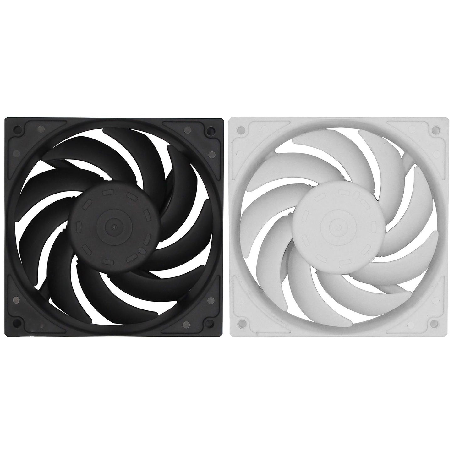 Quiet Cooling Case Fan 12cm/120mm DIY 4-Pin for Computer Case Mining Rig Black