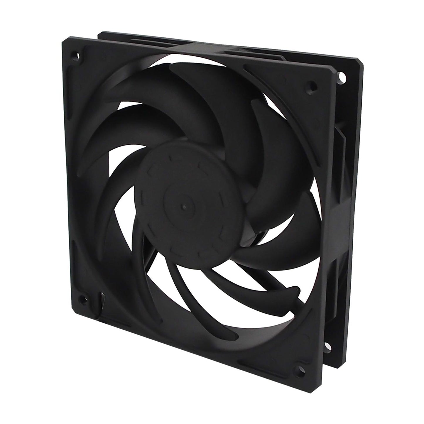 Quiet Cooling Case Fan 12cm/120mm DIY 4-Pin for Computer Case Mining Rig Black
