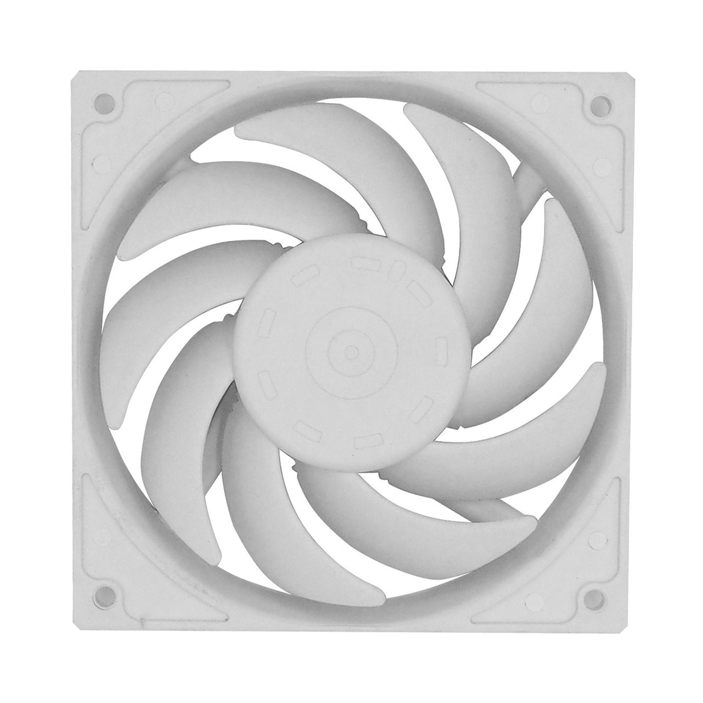 Quiet Cooling Case Fan 12cm/120mm DIY 4-Pin for Computer Case Mining Rig White