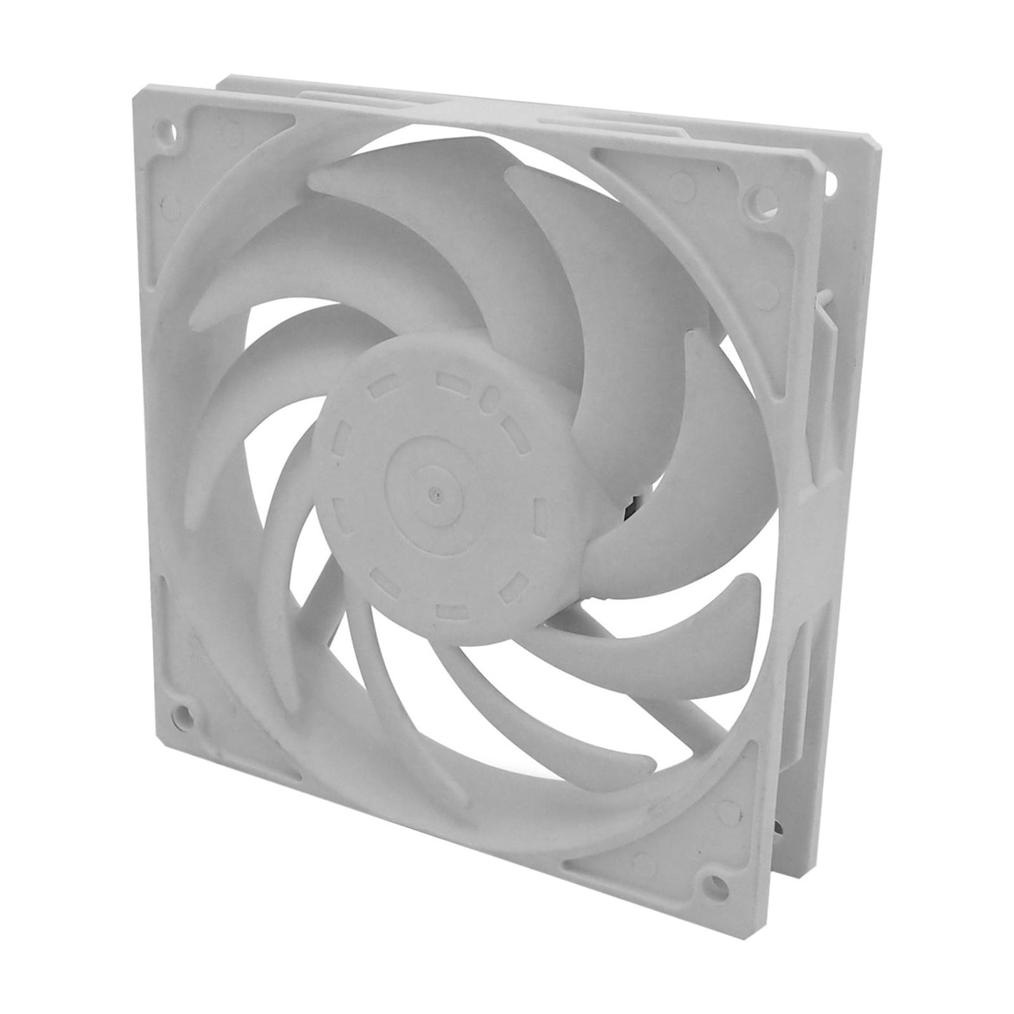 Quiet Cooling Case Fan 12cm/120mm DIY 4-Pin for Computer Case Mining Rig White