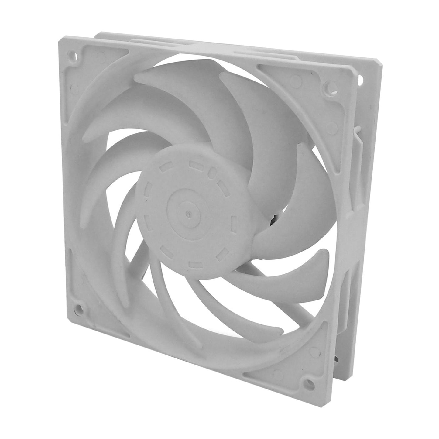 Quiet Cooling Case Fan 12cm/120mm DIY 4-Pin for Computer Case Mining Rig White