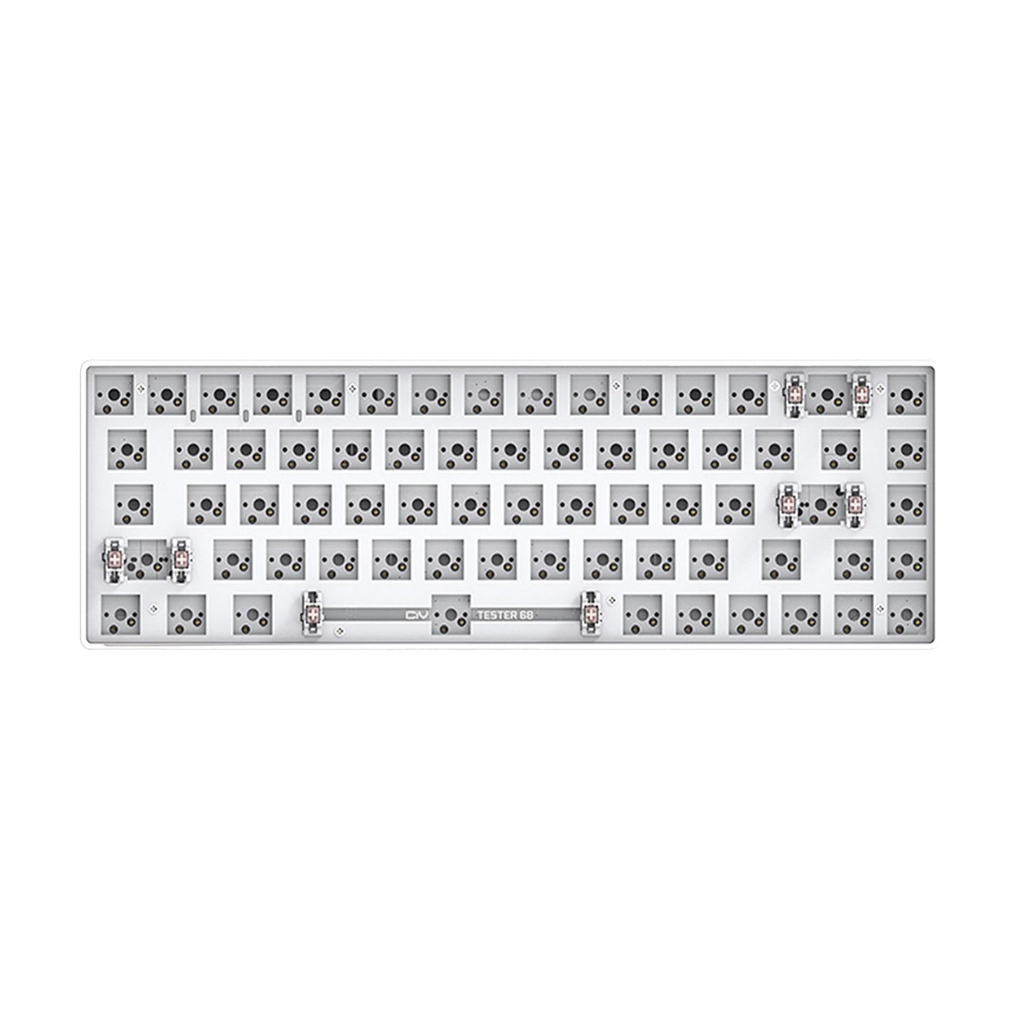 Mechanical Keyboard DIY Kit Hot-Swappable Shaft Base Axis for Windows PC White