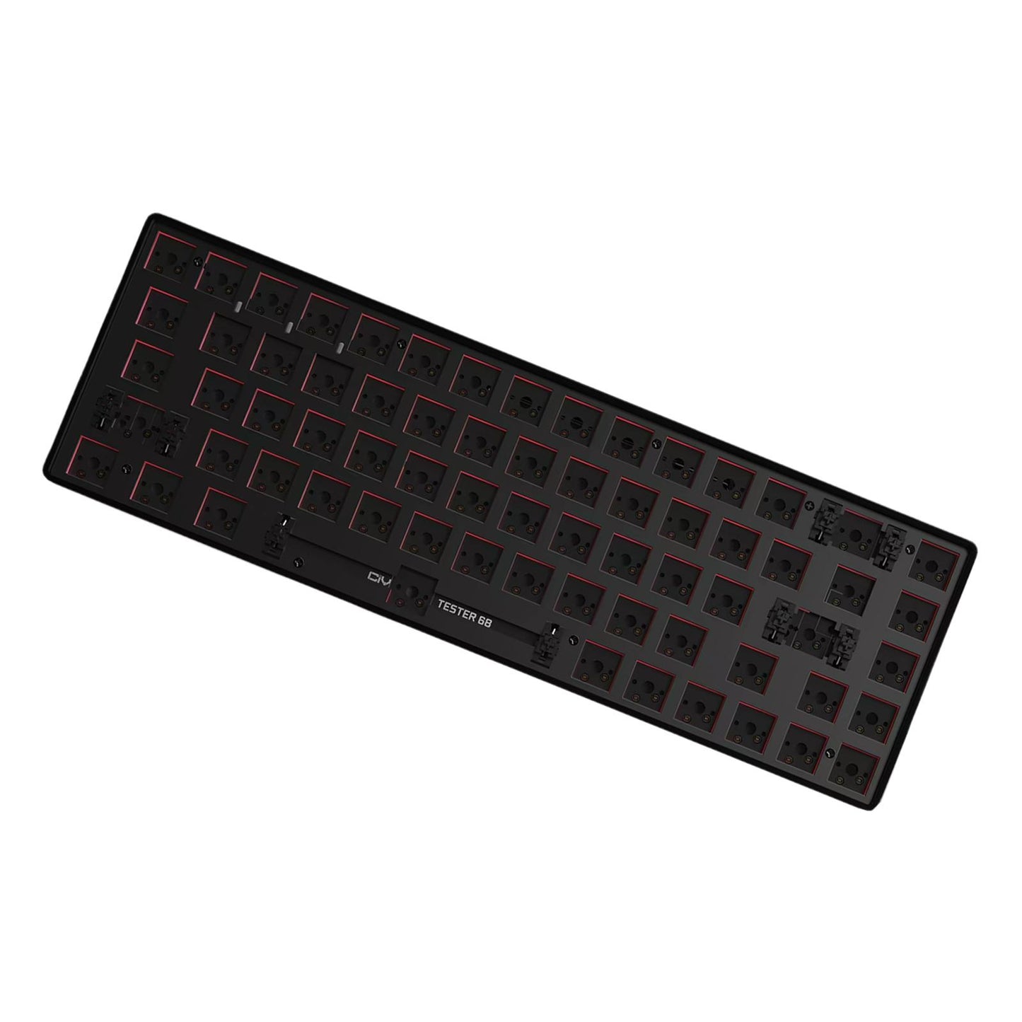 Mechanical Keyboard DIY Kit Hot-Swappable Shaft Base Axis for Windows PC Black