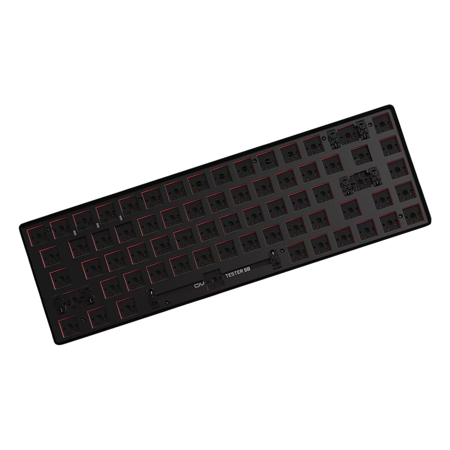 Mechanical Keyboard DIY Kit Hot-Swappable Shaft Base Axis for Windows PC Black