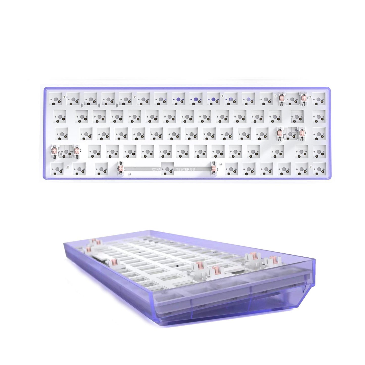 Mechanical Keyboard DIY Kit Hot-Swappable Shaft Base Axis for Windows PC Purple