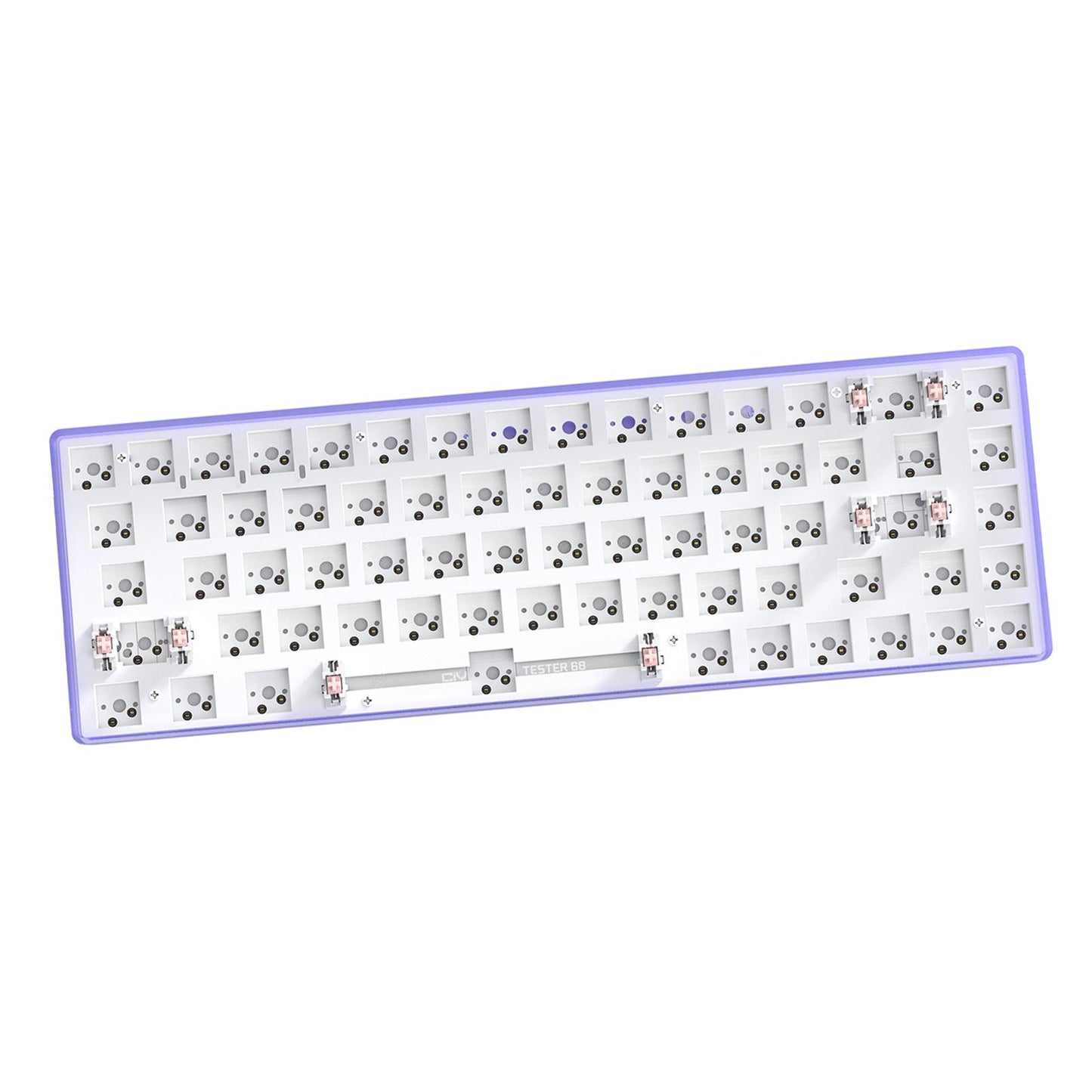 Mechanical Keyboard DIY Kit Hot-Swappable Shaft Base Axis for Windows PC Purple