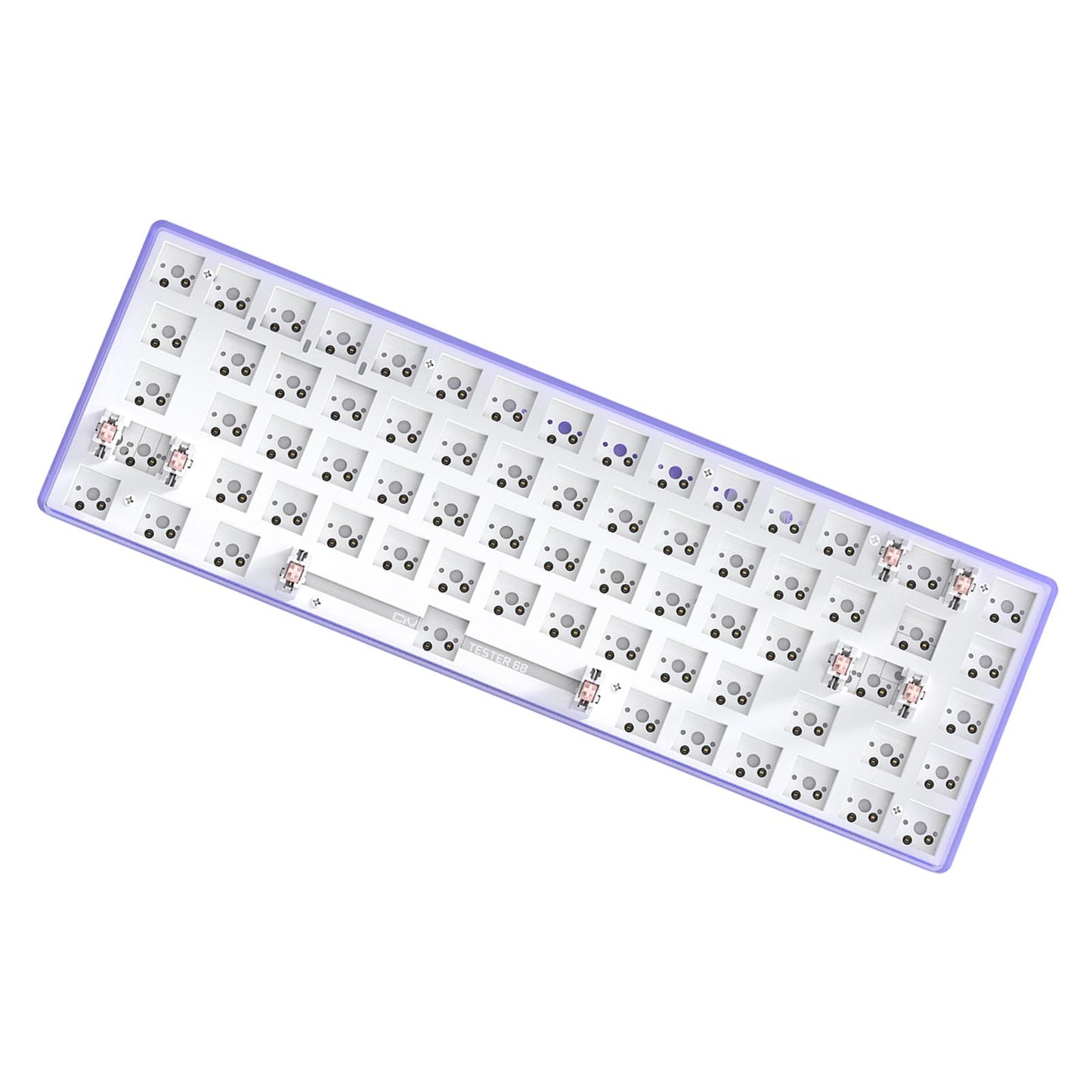 Mechanical Keyboard DIY Kit Hot-Swappable Shaft Base Axis for Windows PC Purple