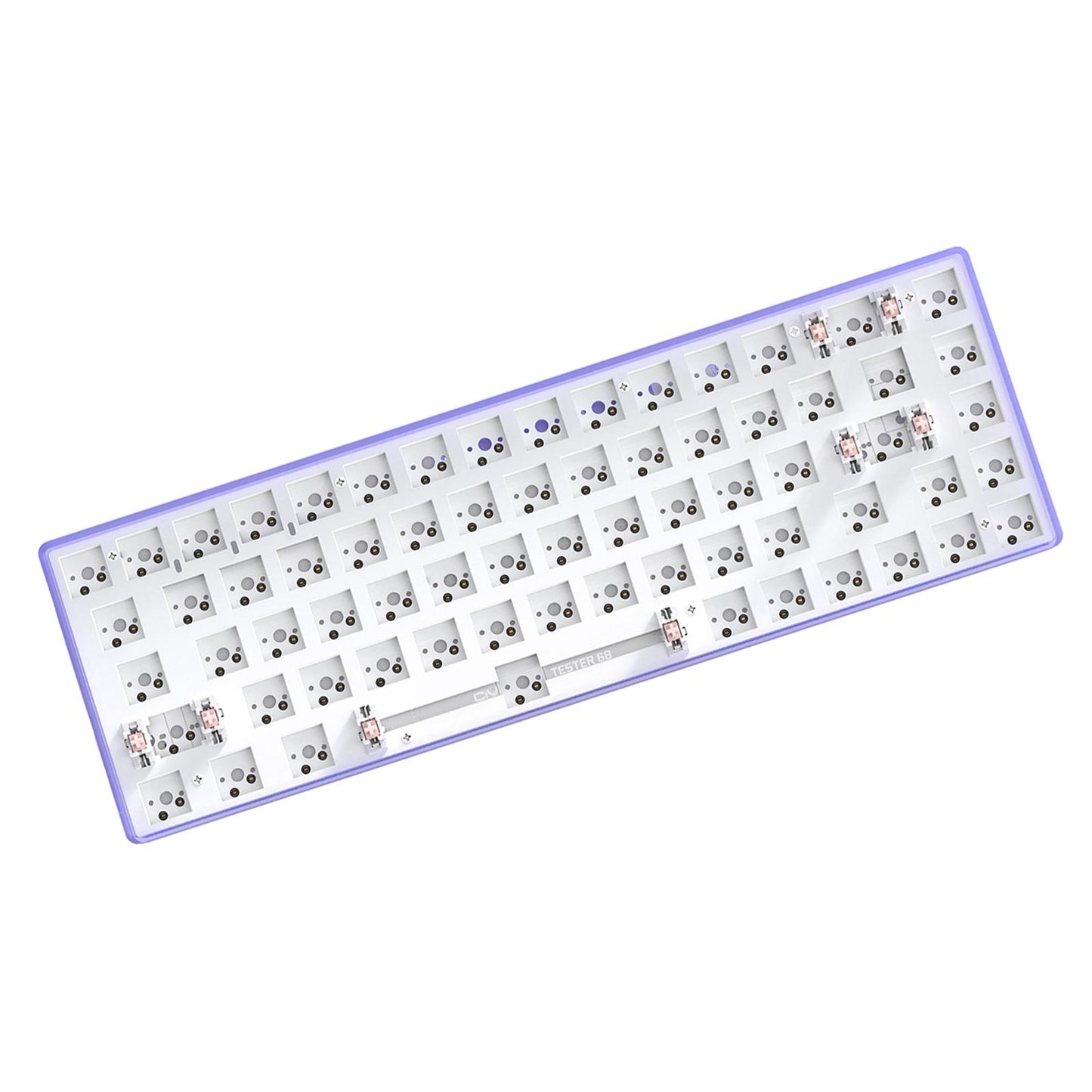 Mechanical Keyboard DIY Kit Hot-Swappable Shaft Base Axis for Windows PC Purple