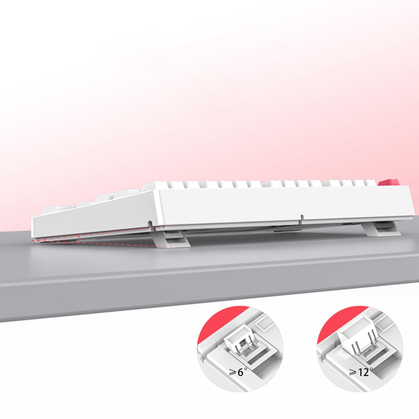 87Keys RGB Wired Mechanical Keyboard Detachable for Gaming Home Red Switch