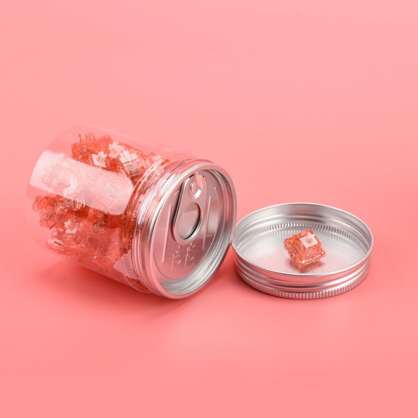 45x 3 Pin Diced Fruit Switch Set DIY Pre Lubed Switches Peach Switch