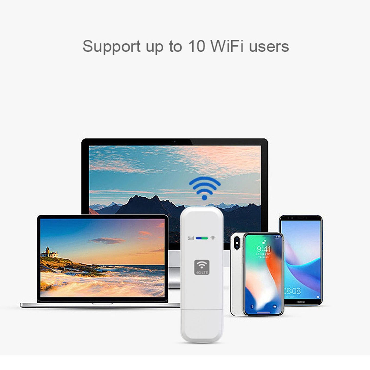 1Pcs 4G WiFi Router Wireless USB Modem EU Version Adapter Function for Hotel