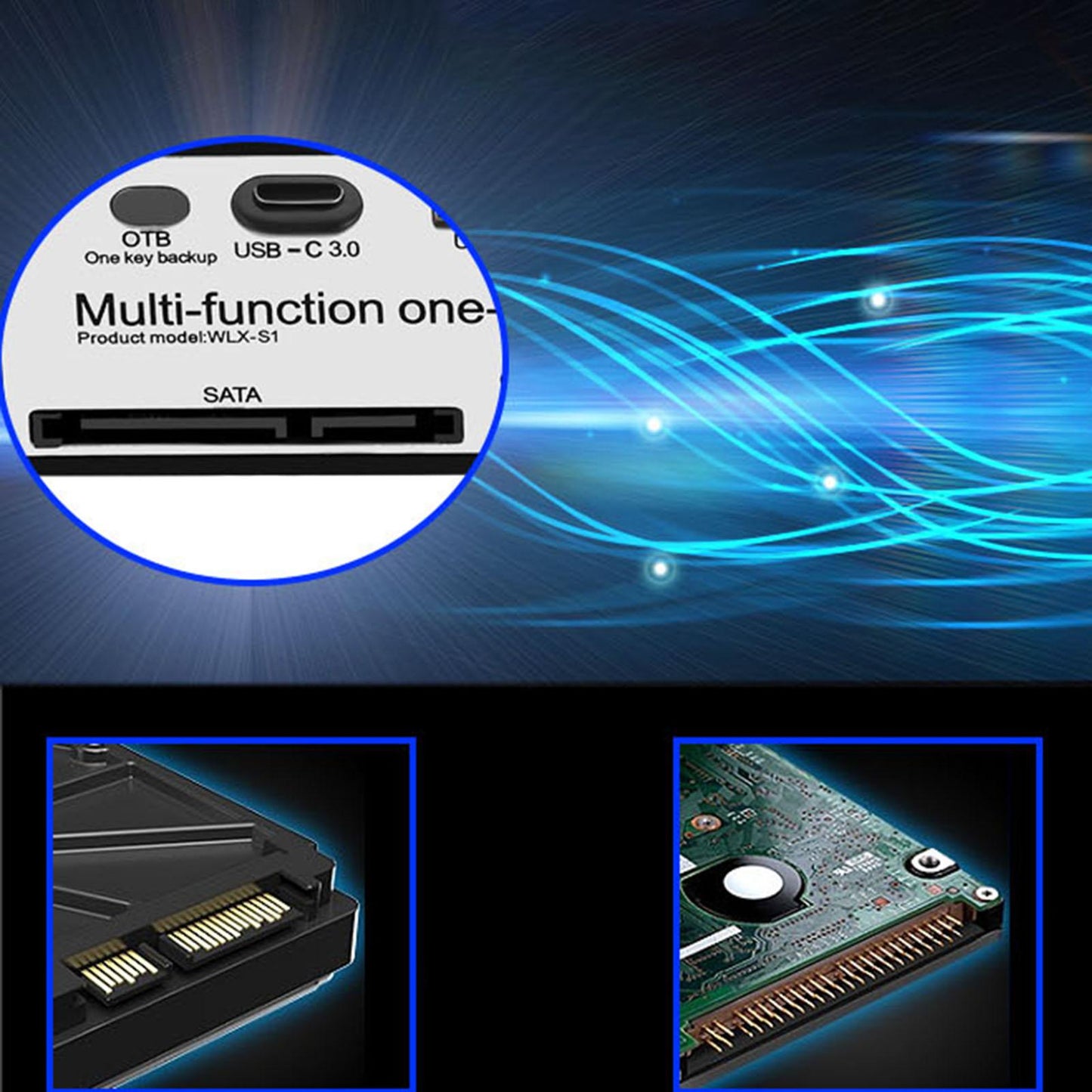 PC Front Panel USB Hub Audio 5Gbps Data Transfer SD/Mmc/CF/MS/TF/ M2