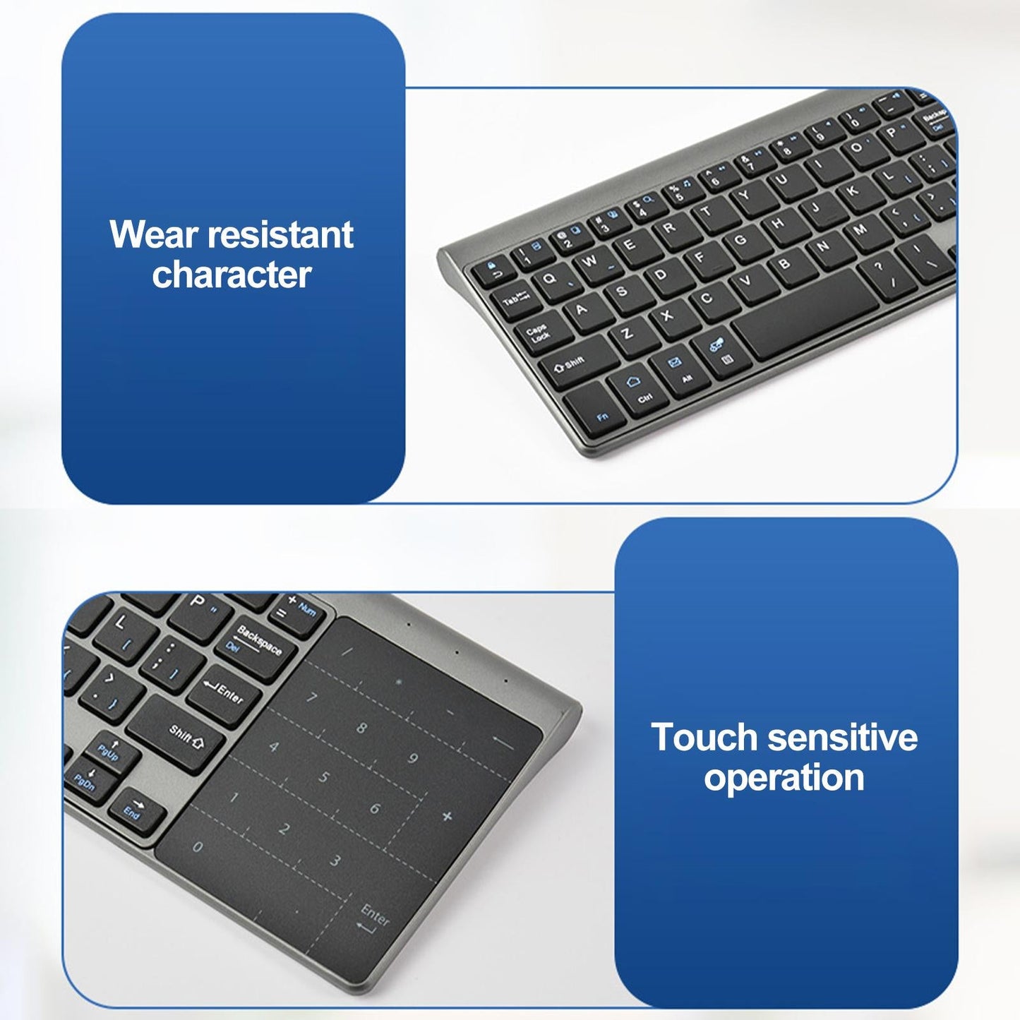 Mini Wireless Keyboard with USB Receiver Universal Portable for PC Notebook