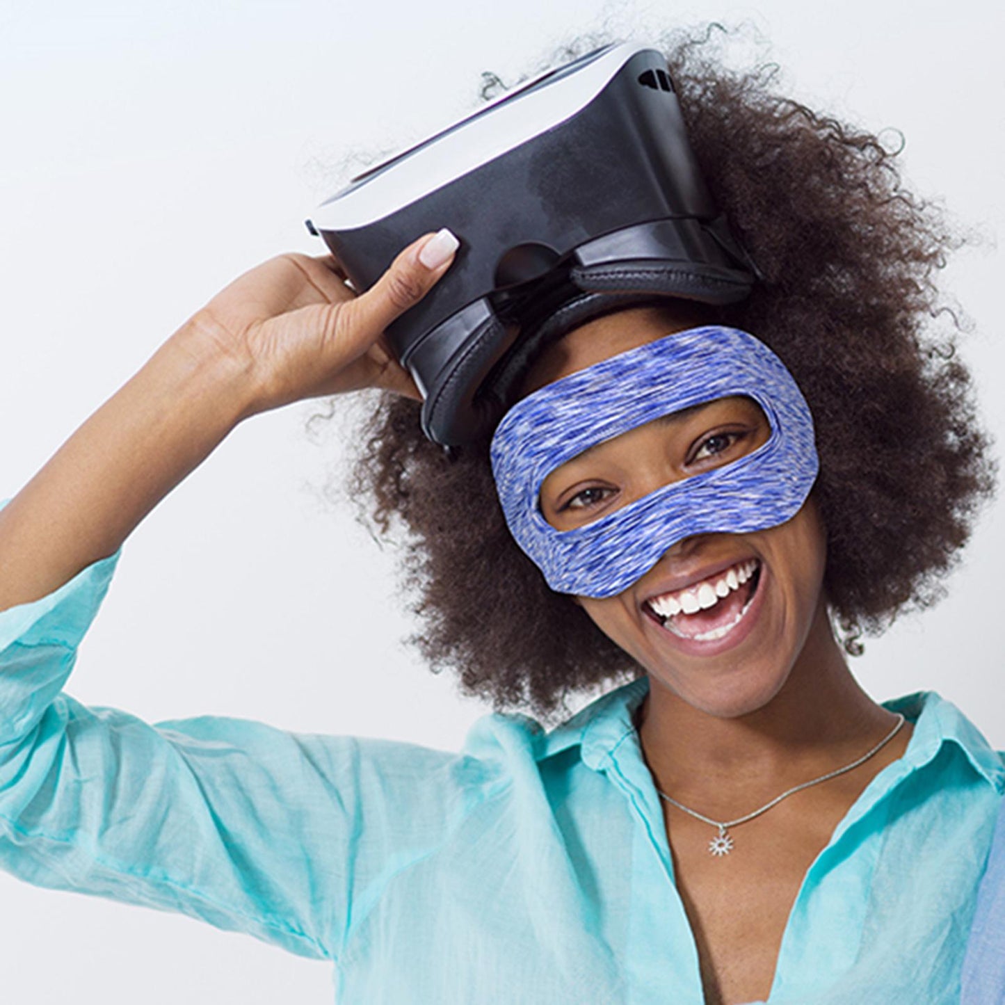 Virtual Reality VR Masks for Quest 2 Elastic Material Home Supplies Black