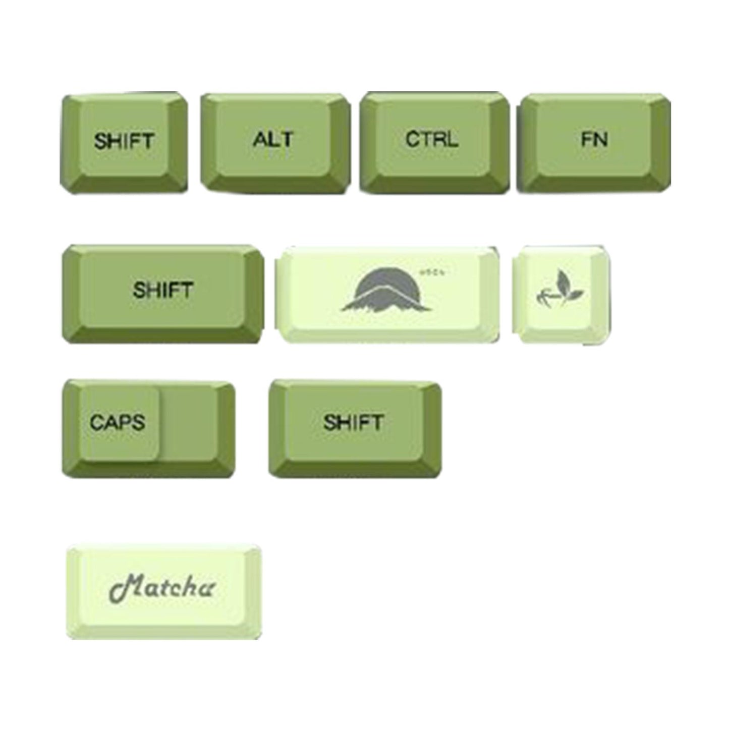 124-Key PBT Keycaps Cover for 87 98 104 108 61 63 64 68 75 Keyboard Japanese