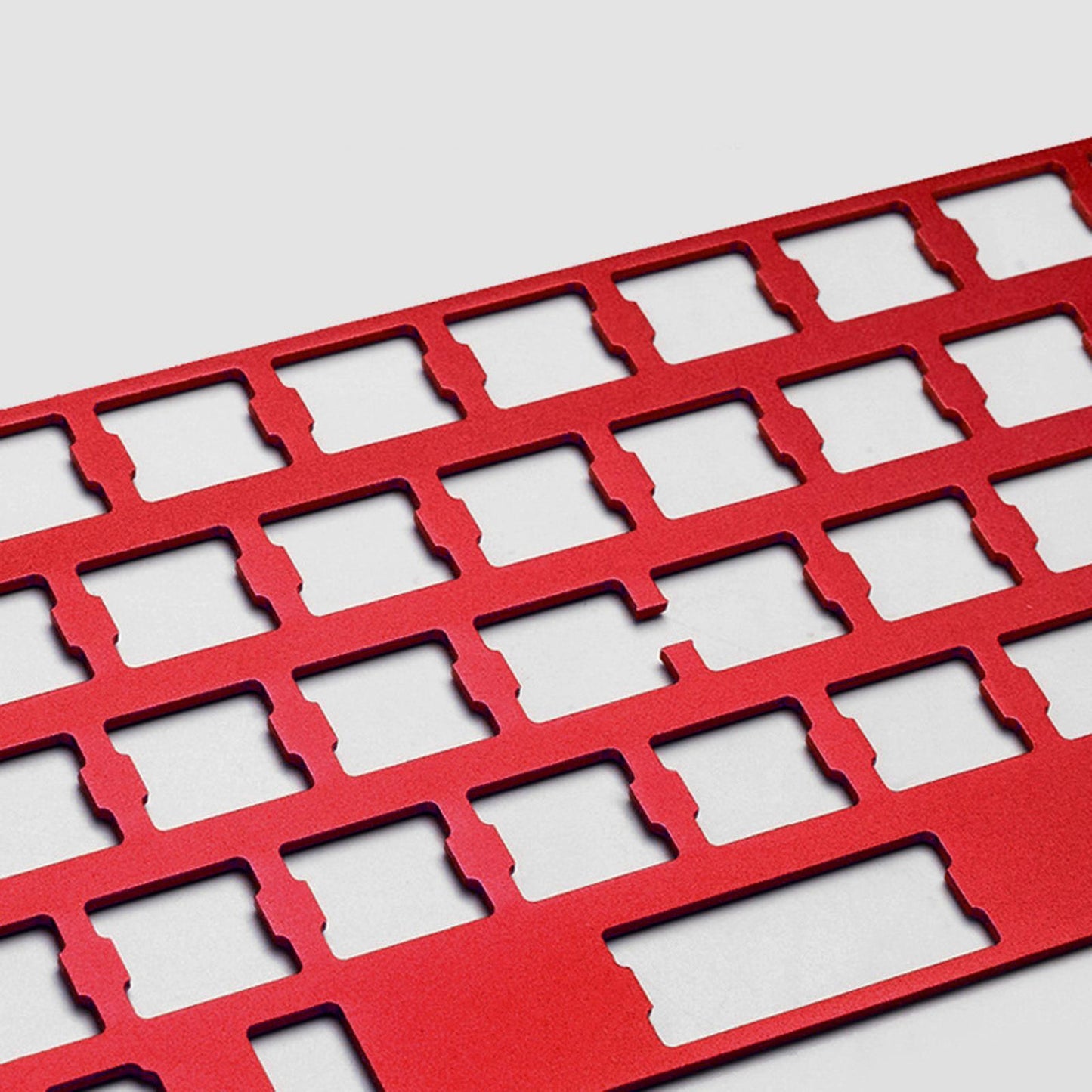 Positioning Board Plate Anodized Finished for GH60 60% Keyboard DIY Red