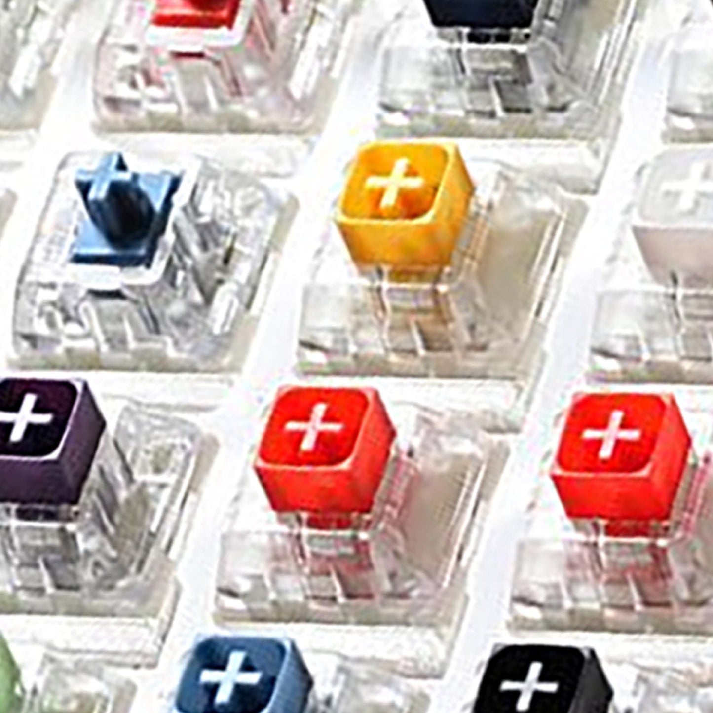 24 Switch Switches Tester with Clear Keycaps for Kailh Box Laptop Durable