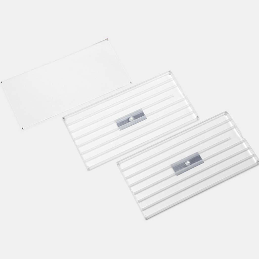 Clear 2 Layers Keycap Storage Box Dustproof DIY W/ Lid Container Organizer