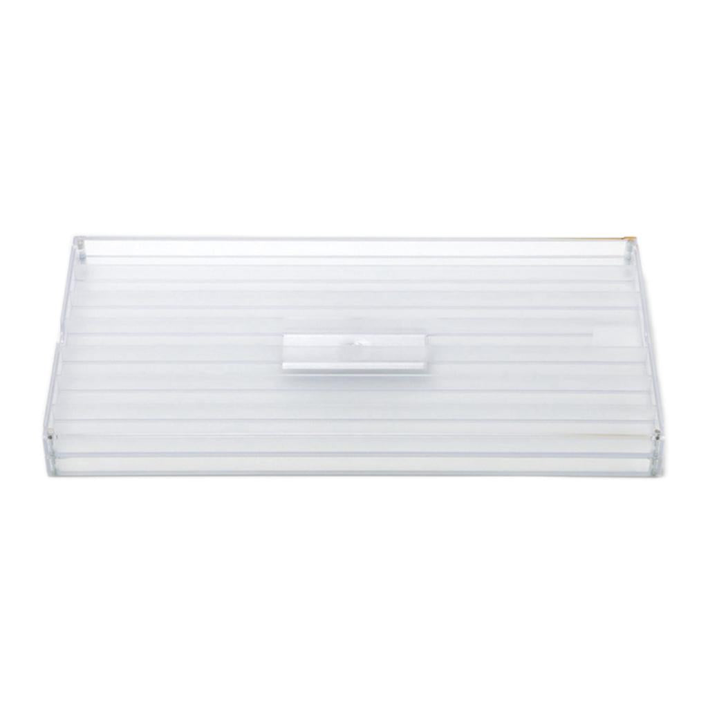 Clear 2 Layers Keycap Storage Box Dustproof DIY W/ Lid Container Organizer