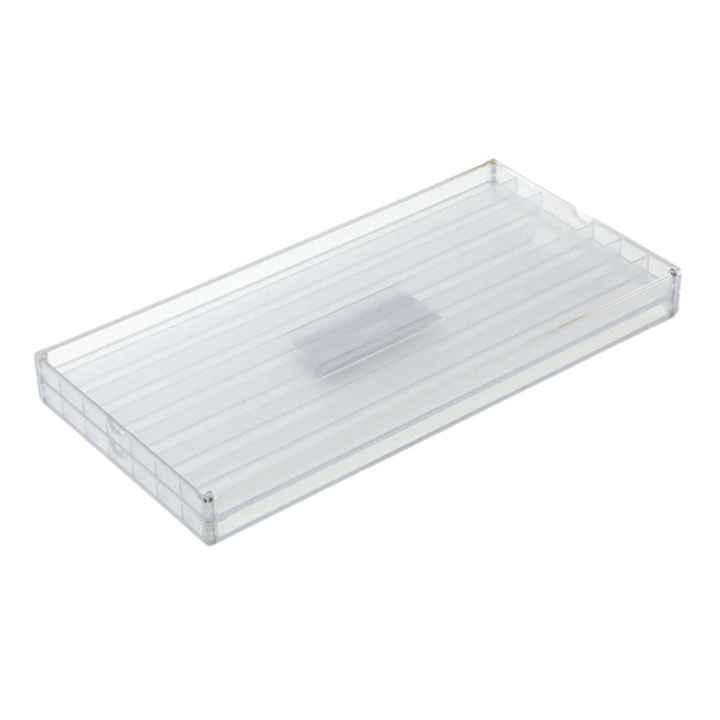 Clear 2 Layers Keycap Storage Box Dustproof DIY W/ Lid Container Organizer