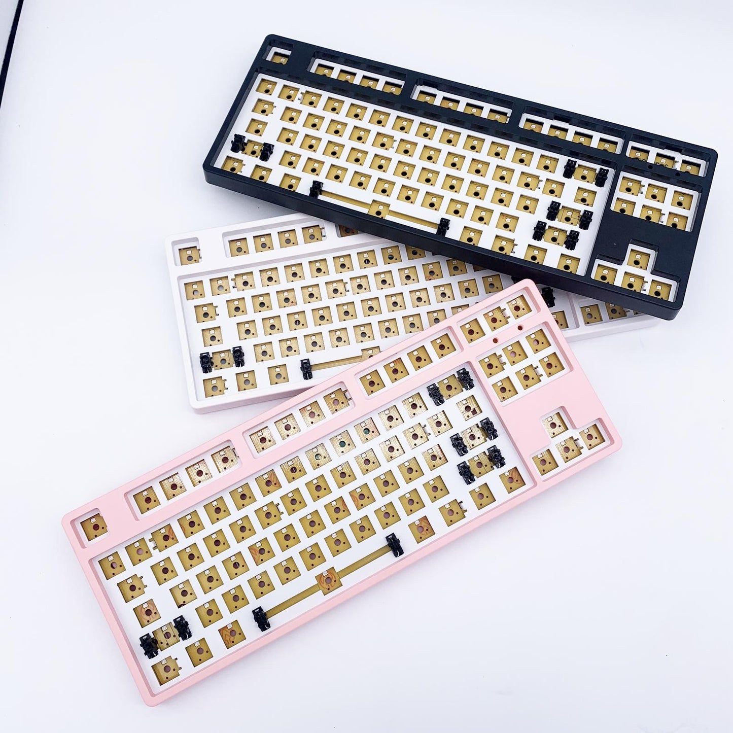 87 Key DIY Mechanical Keyboard Kit Hot-Swappable Switch Compact White