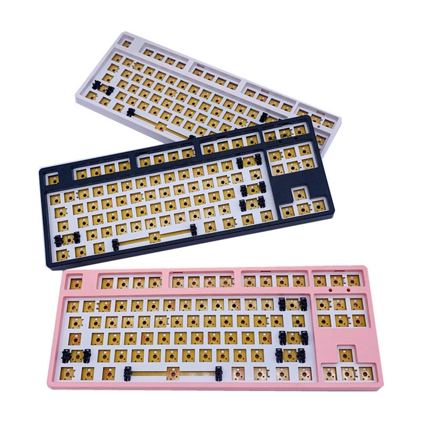 87 Key DIY Mechanical Keyboard Kit Hot-Swappable Switch Compact White