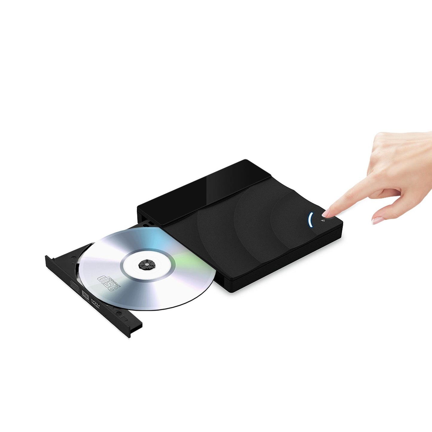 External CD DVD Rw Drive USB 3.0 Optical Disk Drive Rewriter Computer Black