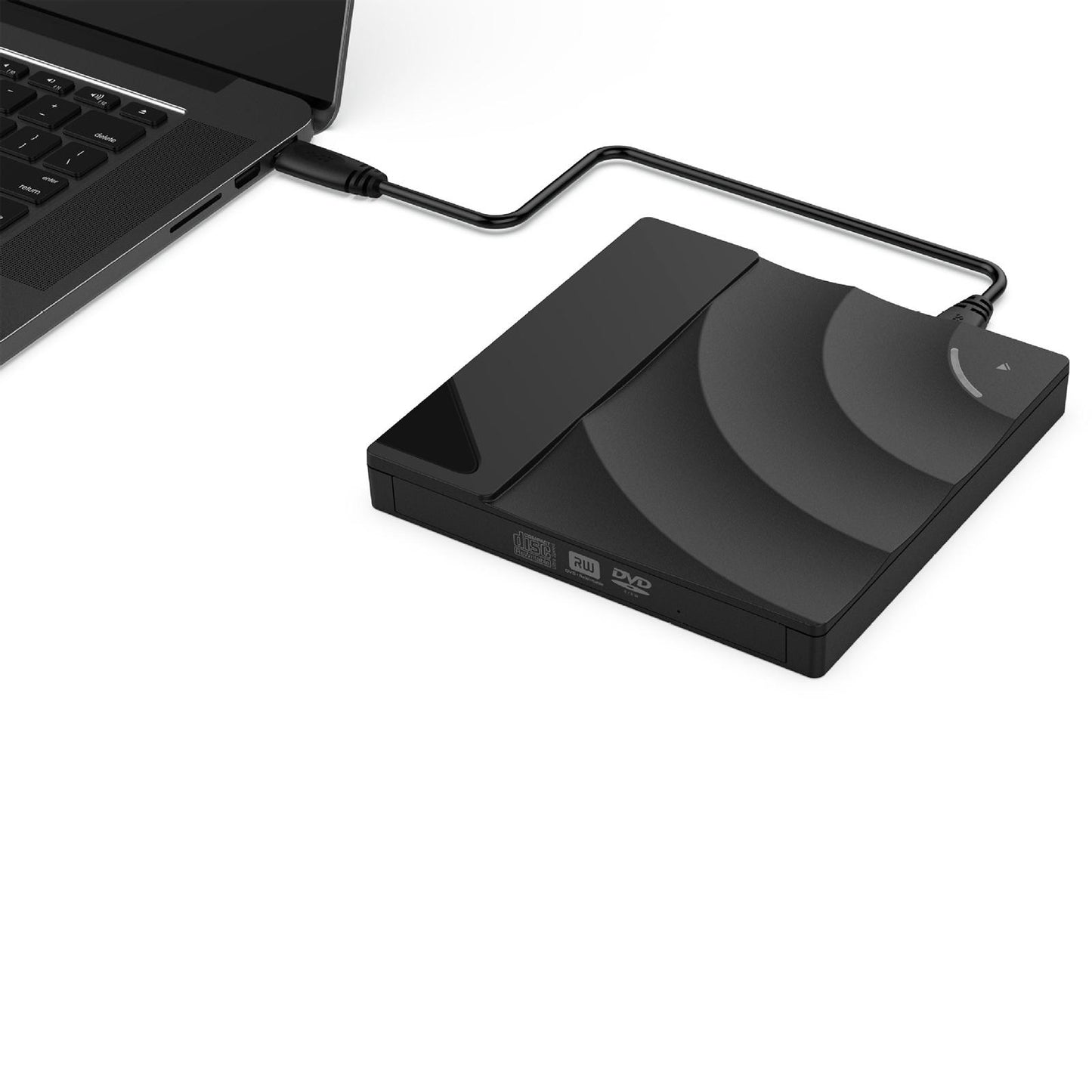 External CD DVD Rw Drive USB 3.0 Optical Disk Drive Rewriter Computer Black