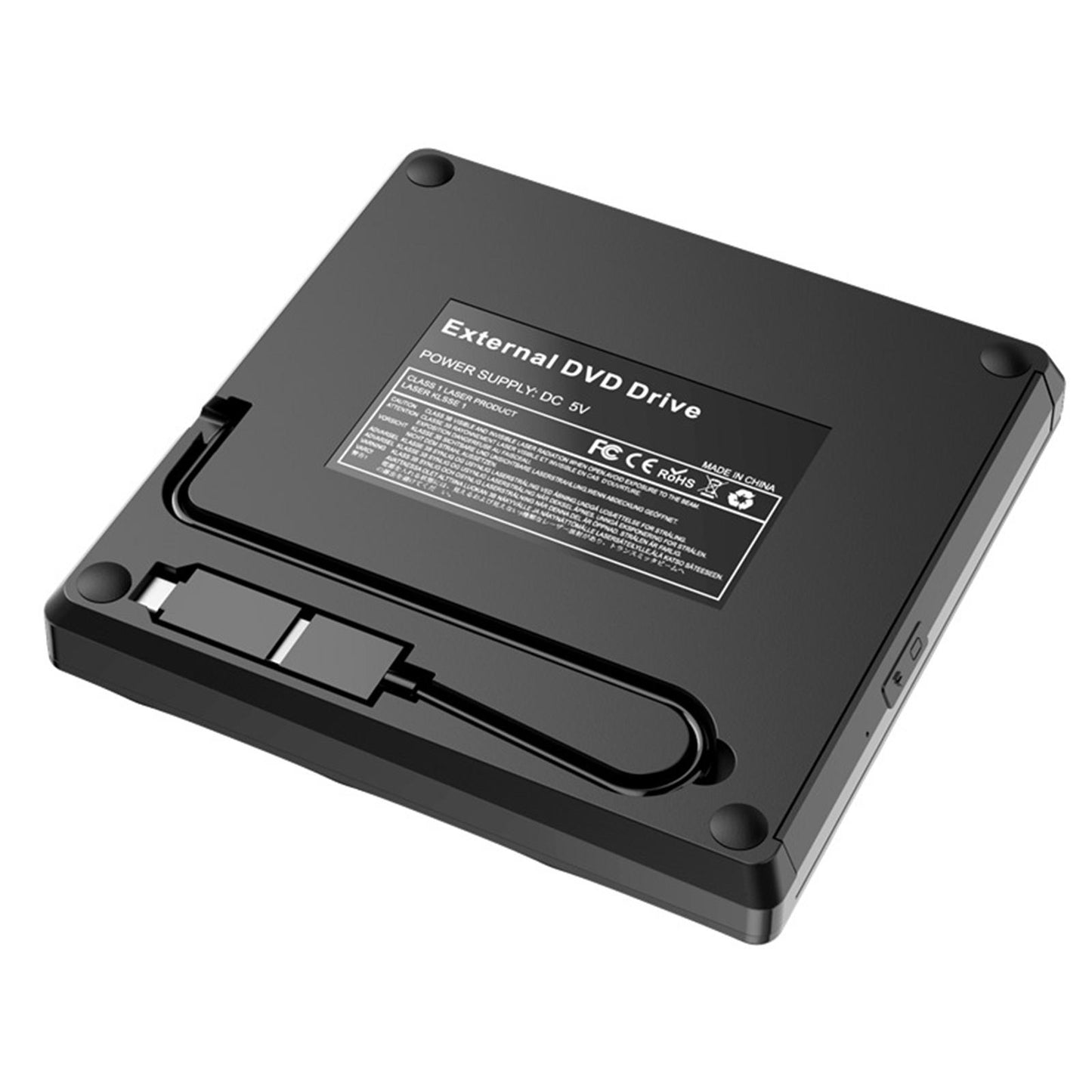 Slim External DVD Drive 2MB Cache Portable DVD Player for PC Laptop Desktop