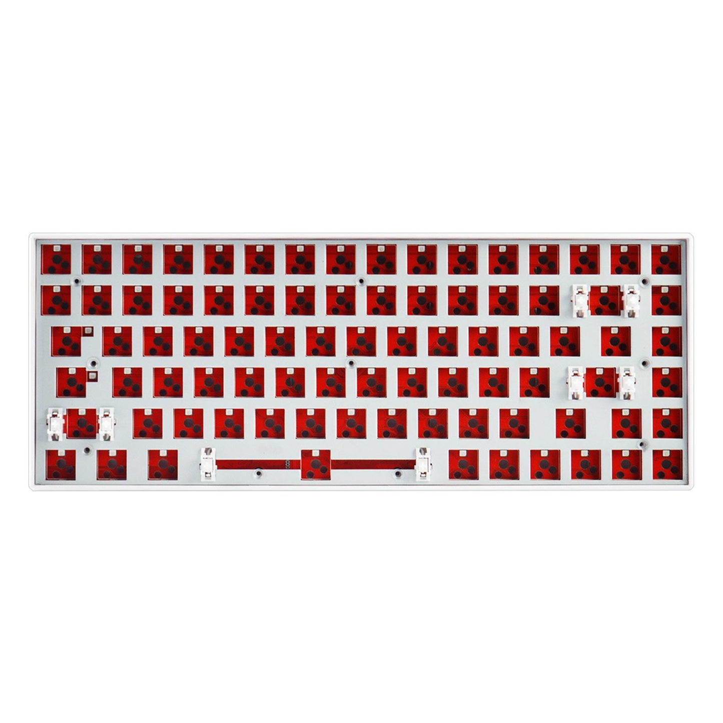 DIY Mechanical Keyboard Kit Wireless 2.4G Bluetooth 5.0 Type C for Office White WL84